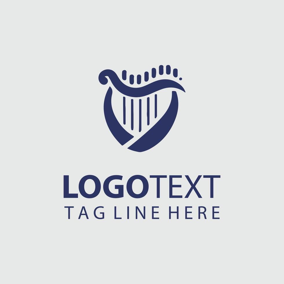 Golden Harp Logo vector