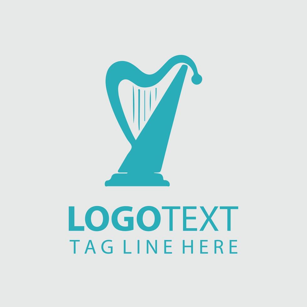 Vibrant Harp Logo vector