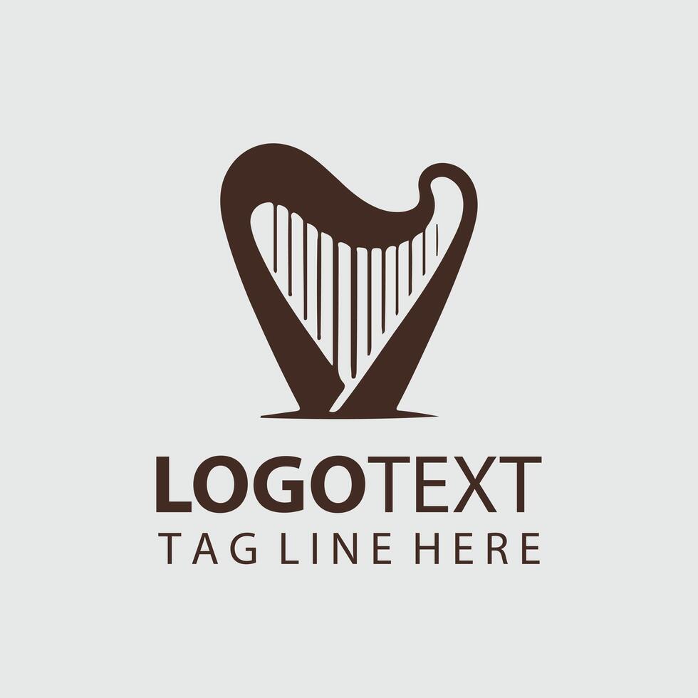 Harp Symphony Logo vector