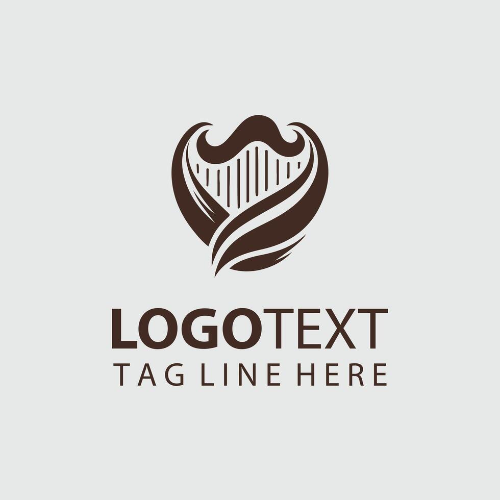 Echo Strings harp logo vector