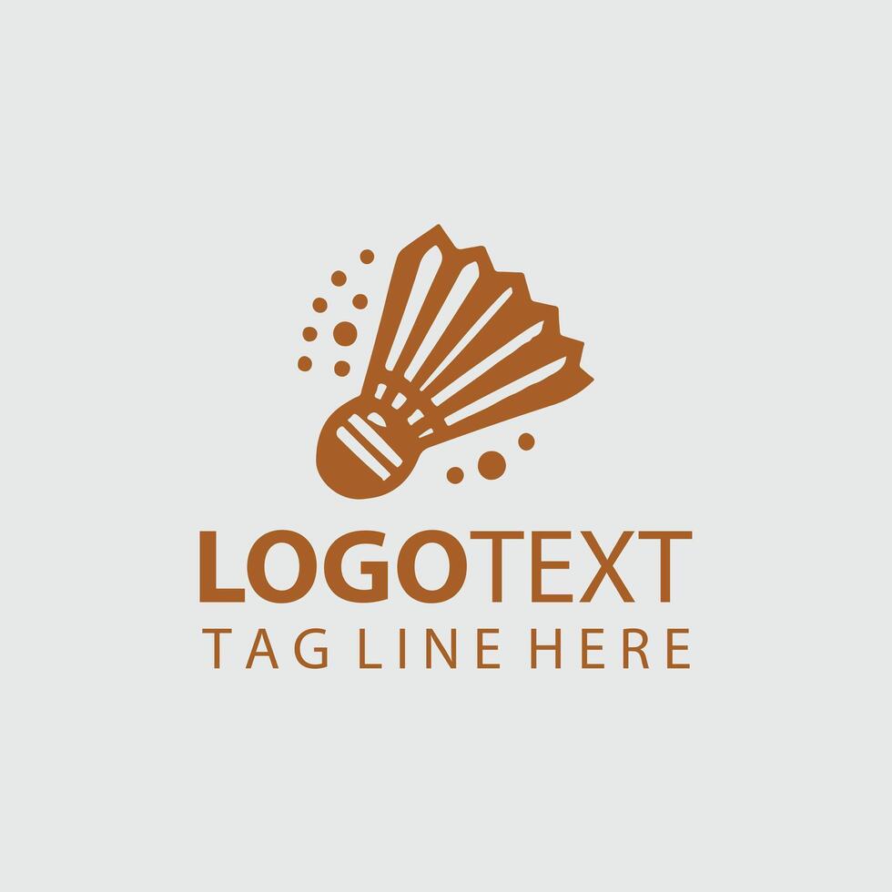 Flight Surge Shuttle badminton logo vector
