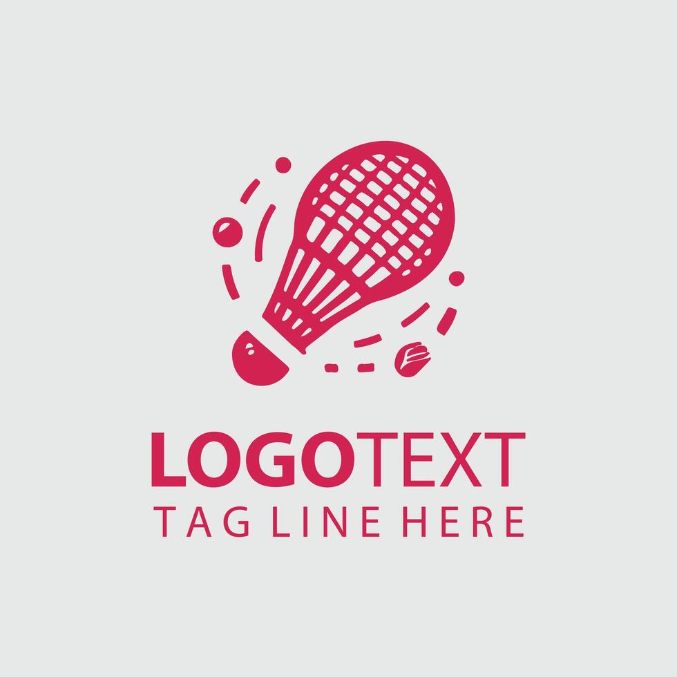 Smash Drive Shuttle badminton logo vector