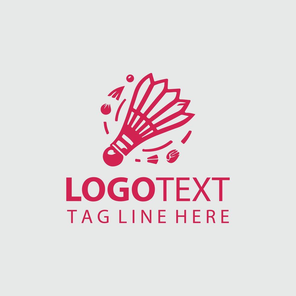 Shuttle Rider Shuttle badminton logo vector