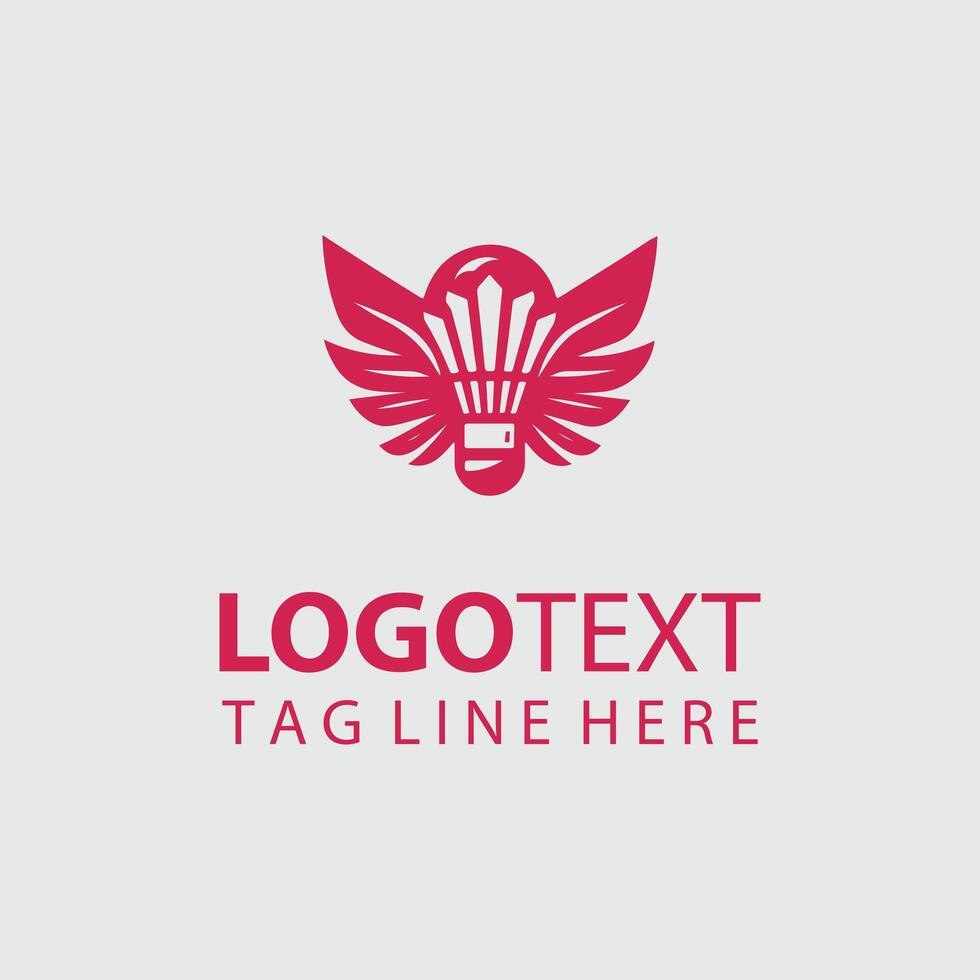 Flight Ace Pro Shuttle badminton logo vector