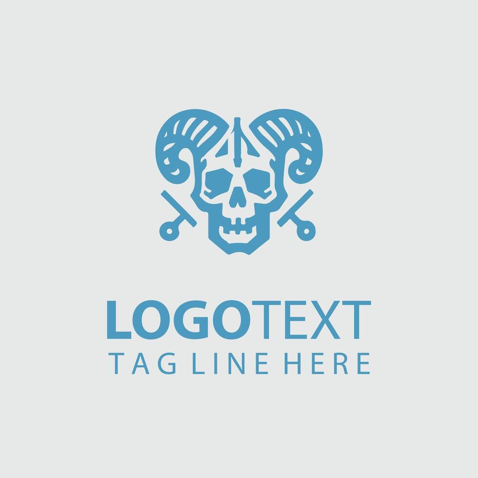 Iron Skull Army Logo vector