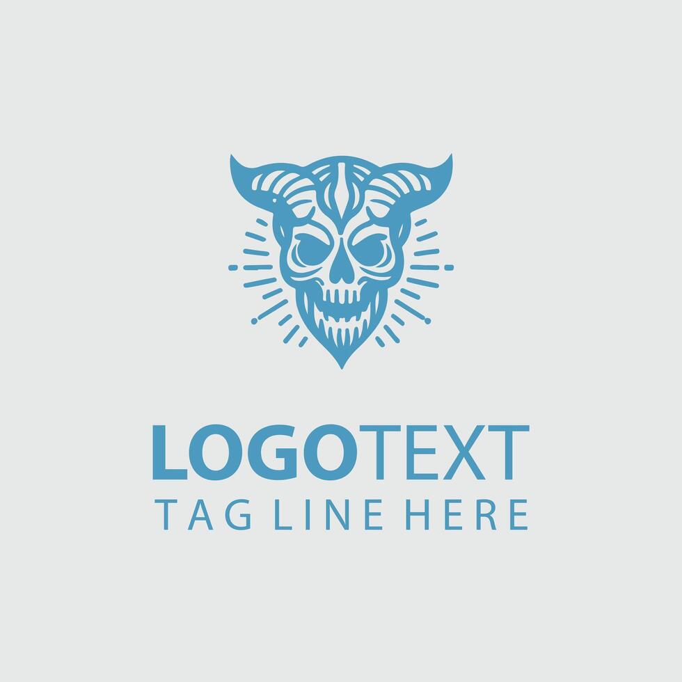 Wicked Skull Skull logo vector