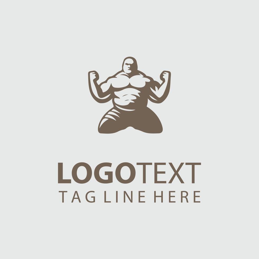 The Sumo Shogun sumo wrestler logo vector