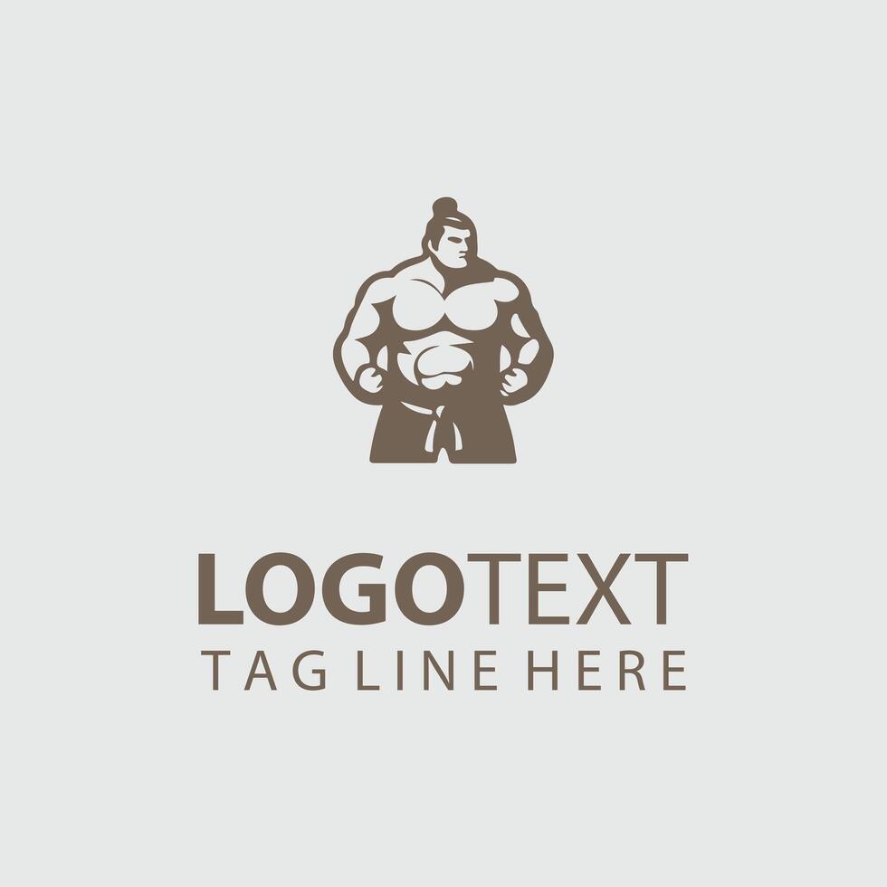 Absolute Sumo sumo wrestler logo vector