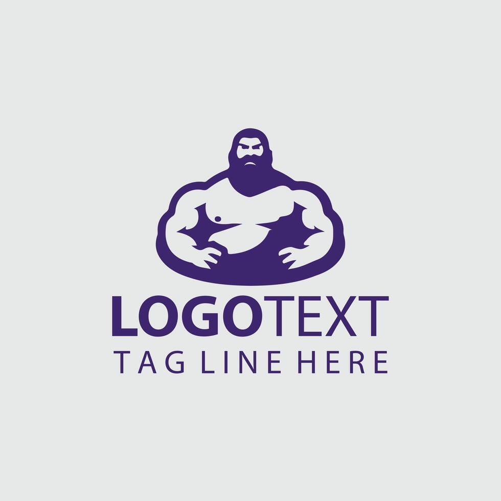The Sumo Champion sumo wrestler logo vector