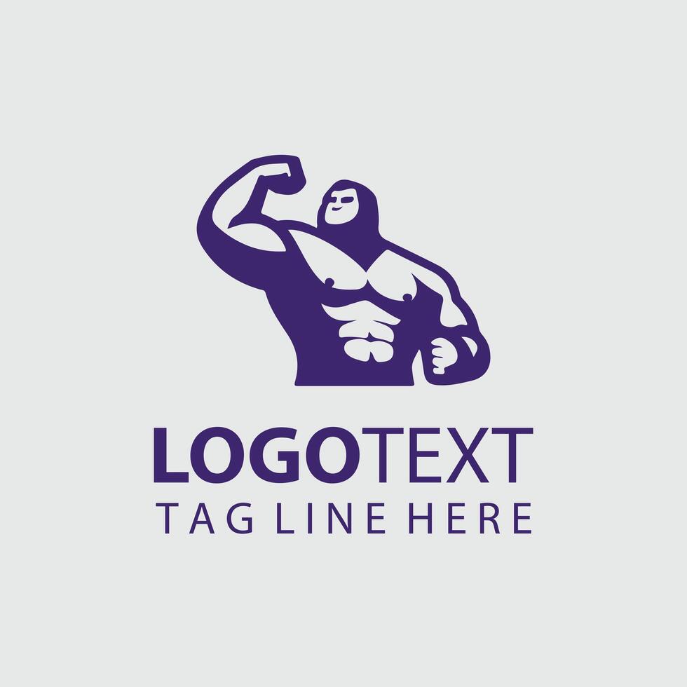 Iron Sumo sumo wrestler logo vector