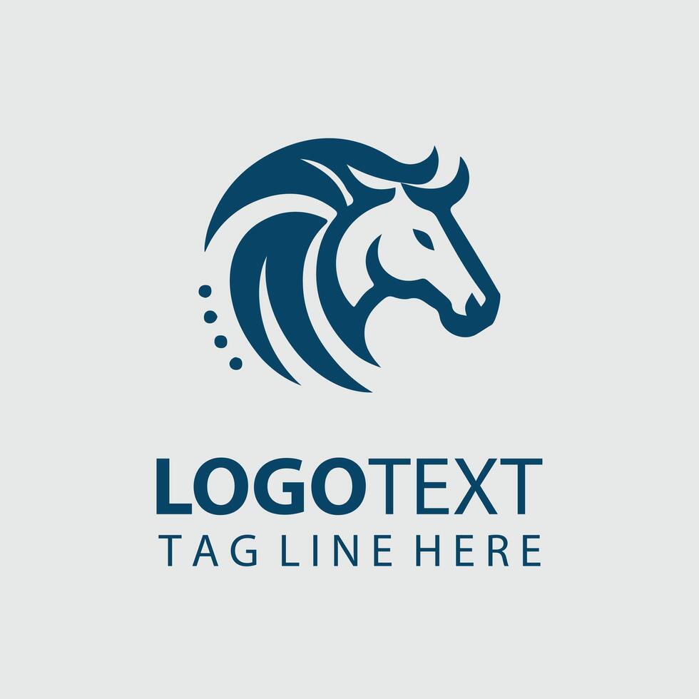 Mane Trace Designs horse logo vector