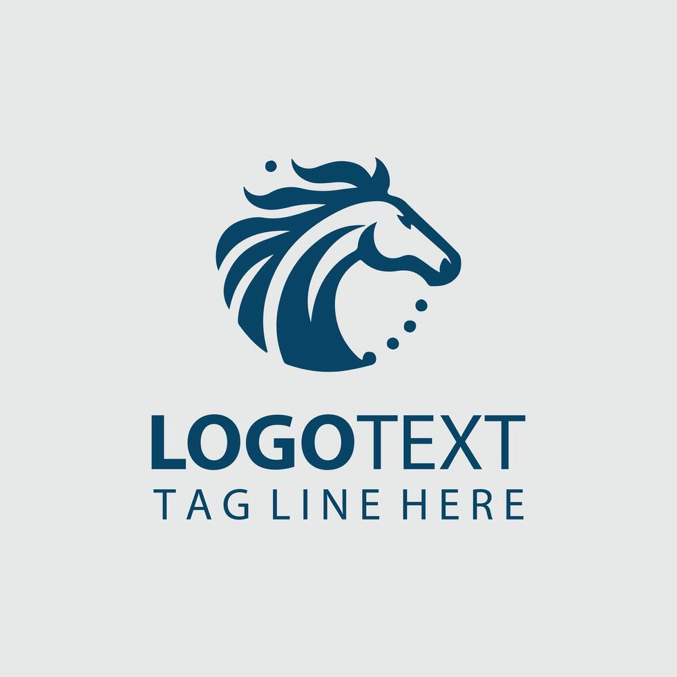 Hoof Trace Creations horse logo vector
