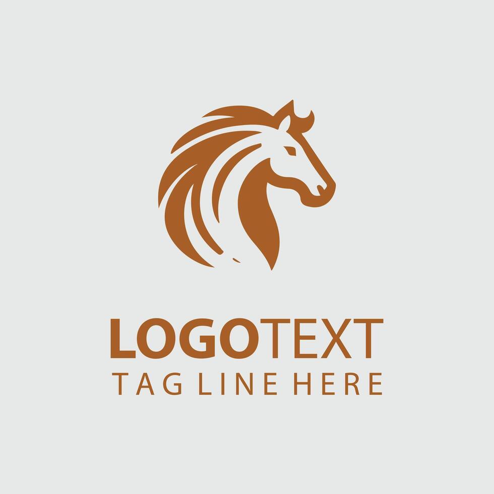 Mane Graphix Creations linear horse logo vector