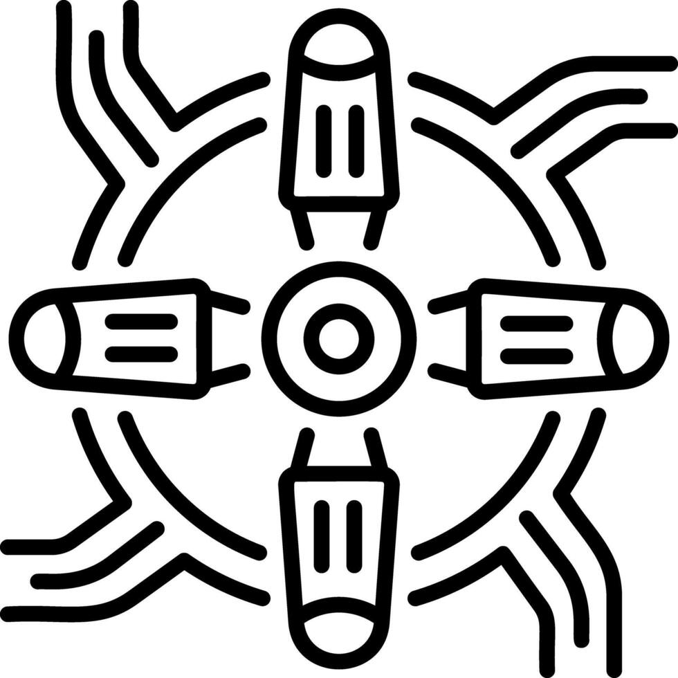 Propeller icon in linear style vector
