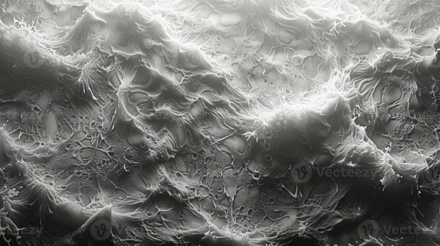 Abstract representation of textured waves resembling a lunar surface with intricate details photo