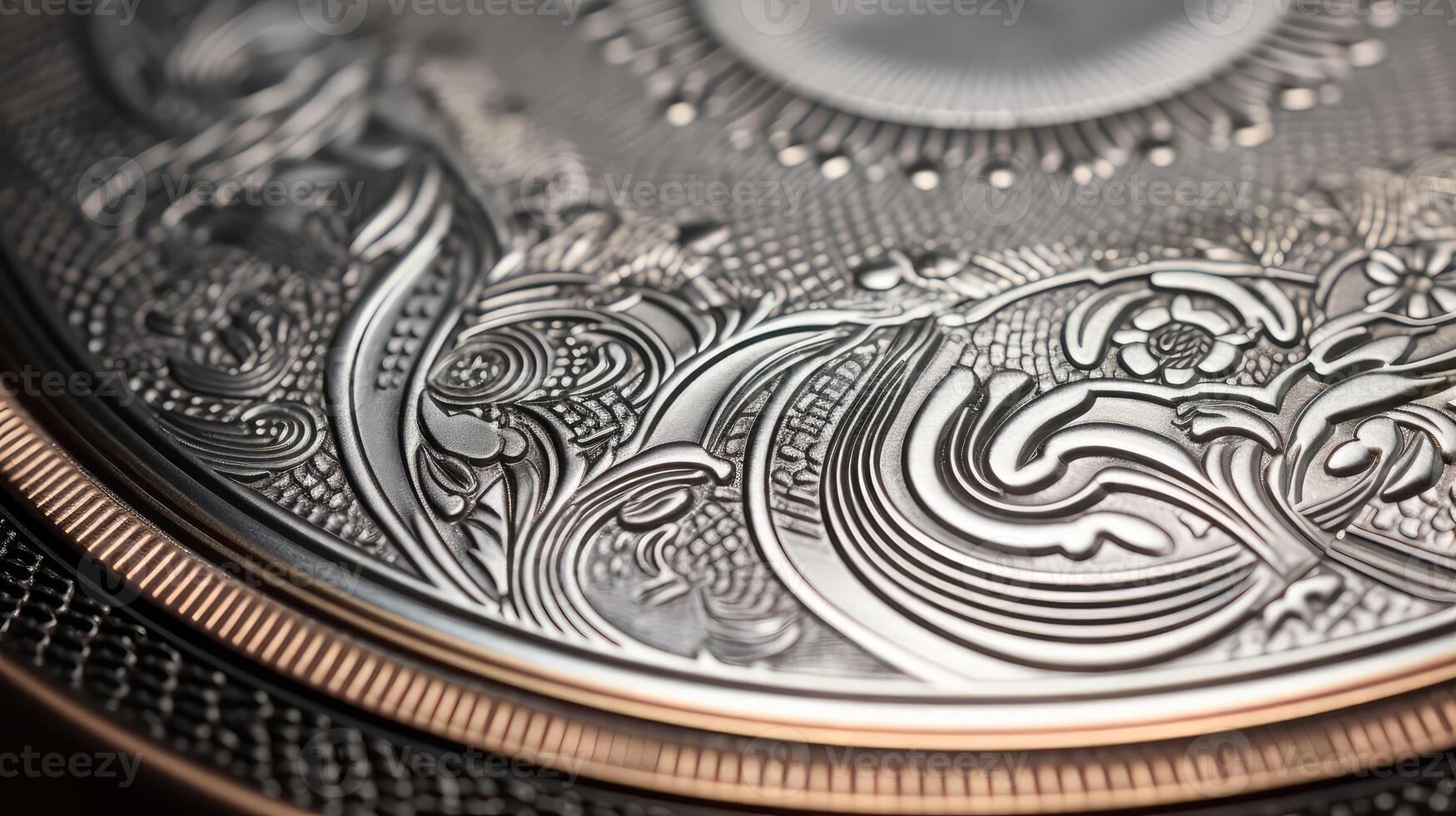 patterns silver gradient medallion photo