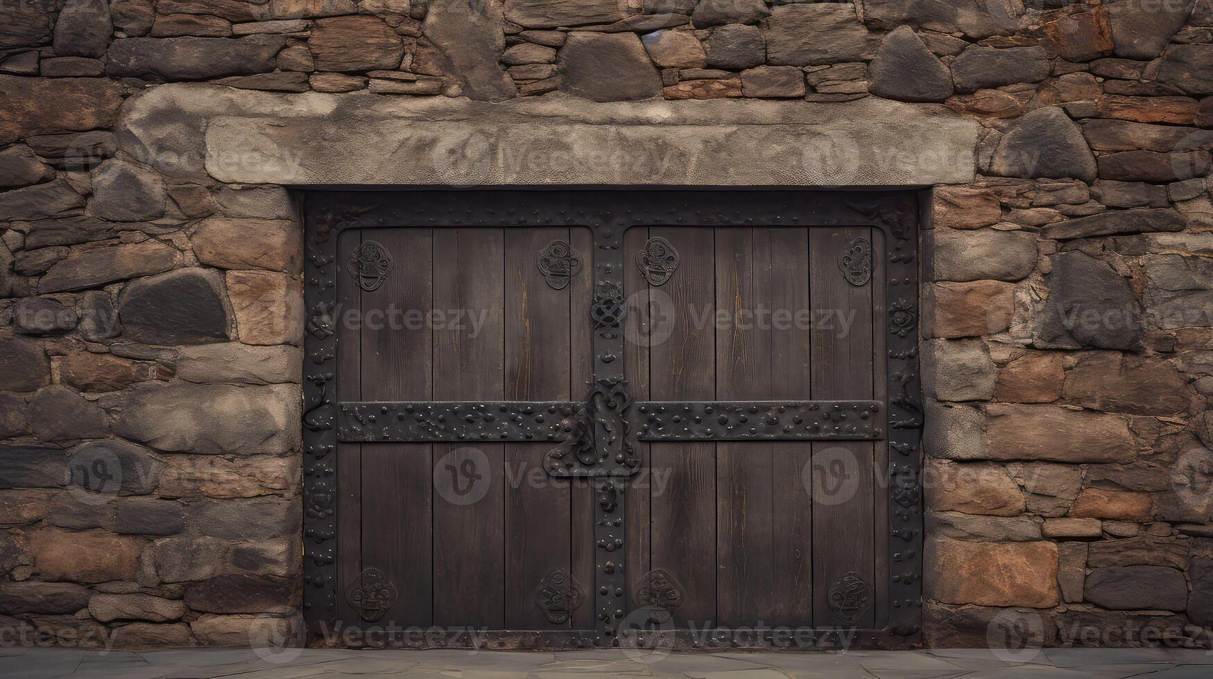 irregular wall and door background photo