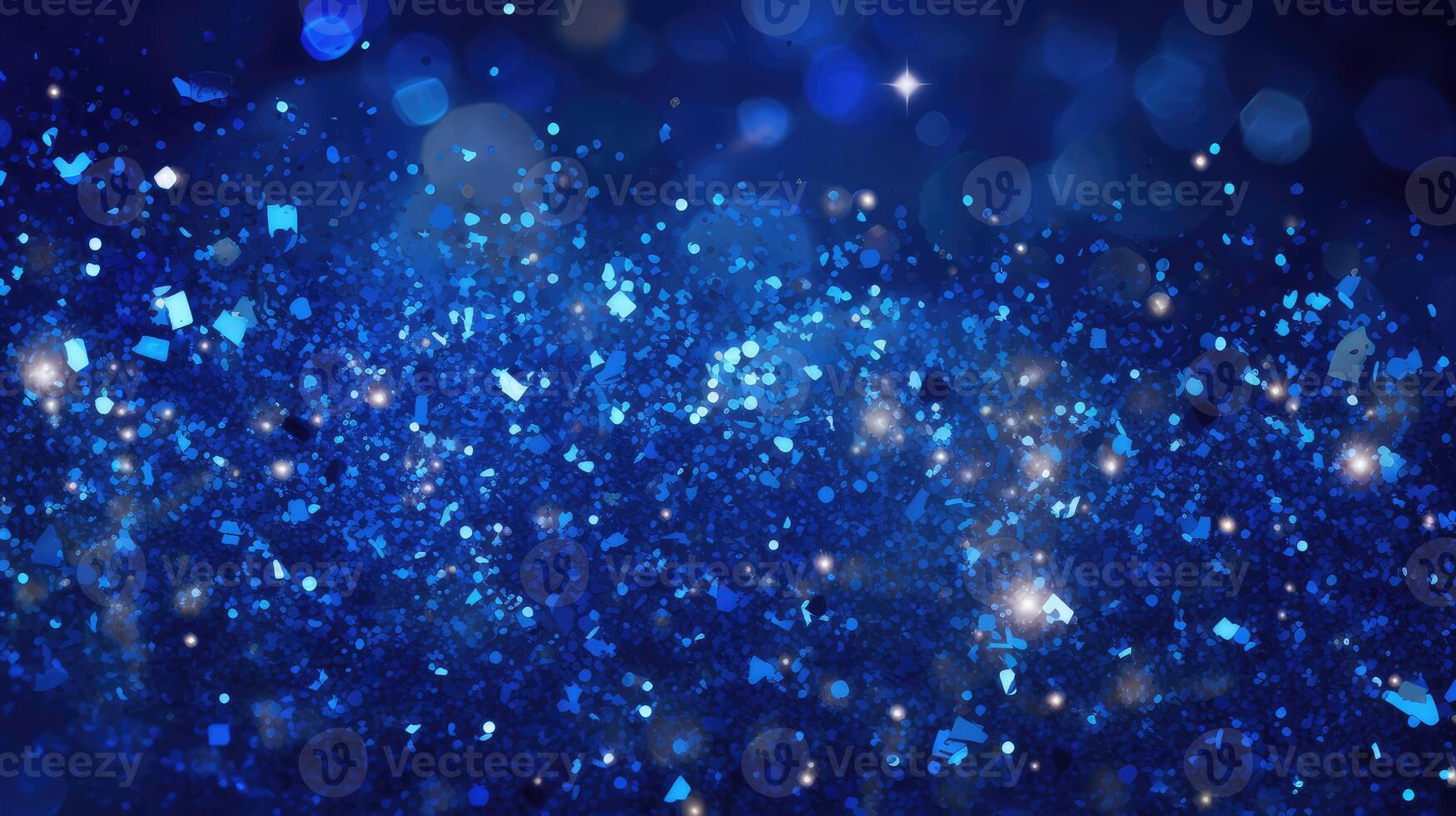 deep sparkle background blue photo