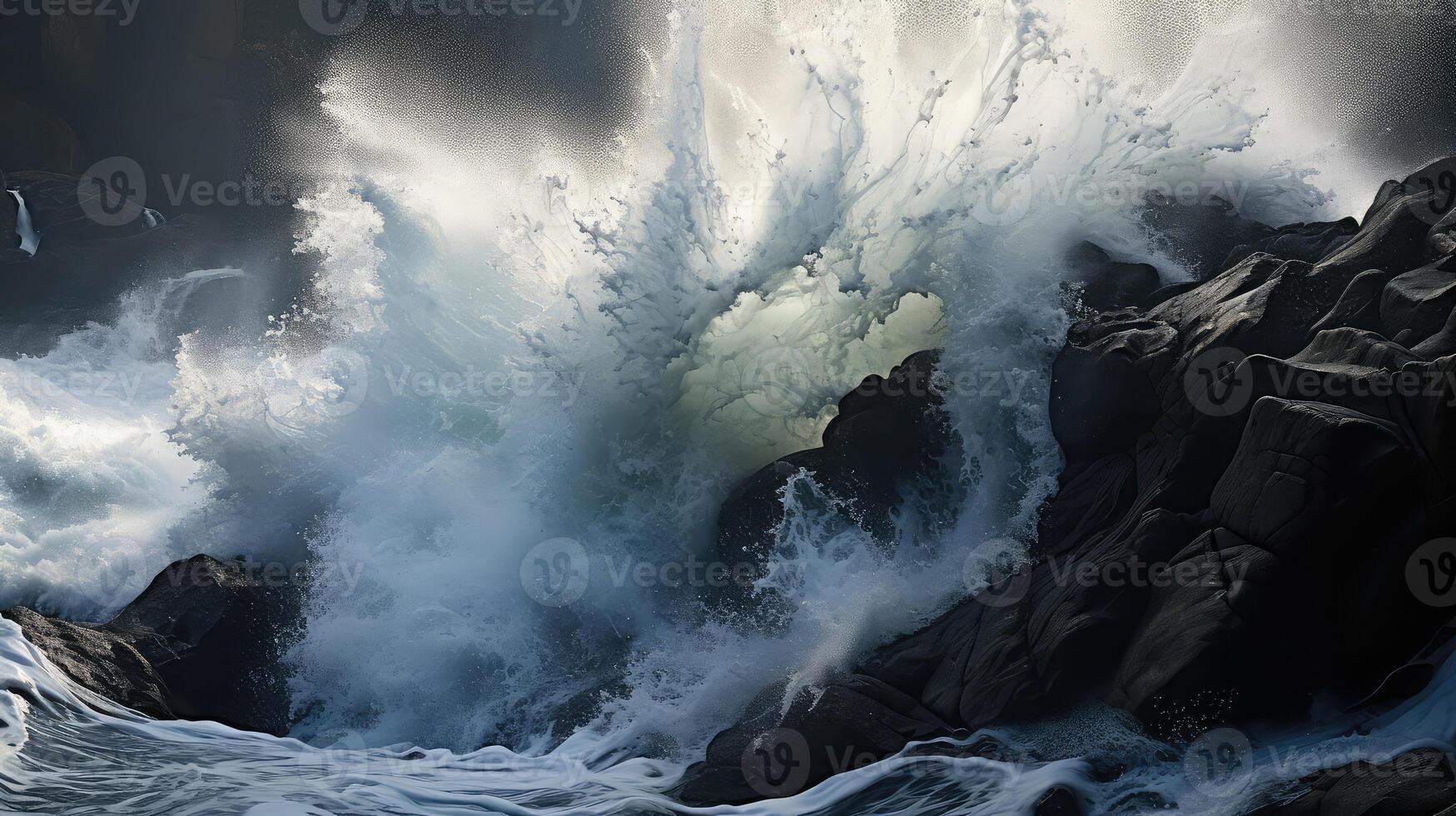 cliff ocean water photo