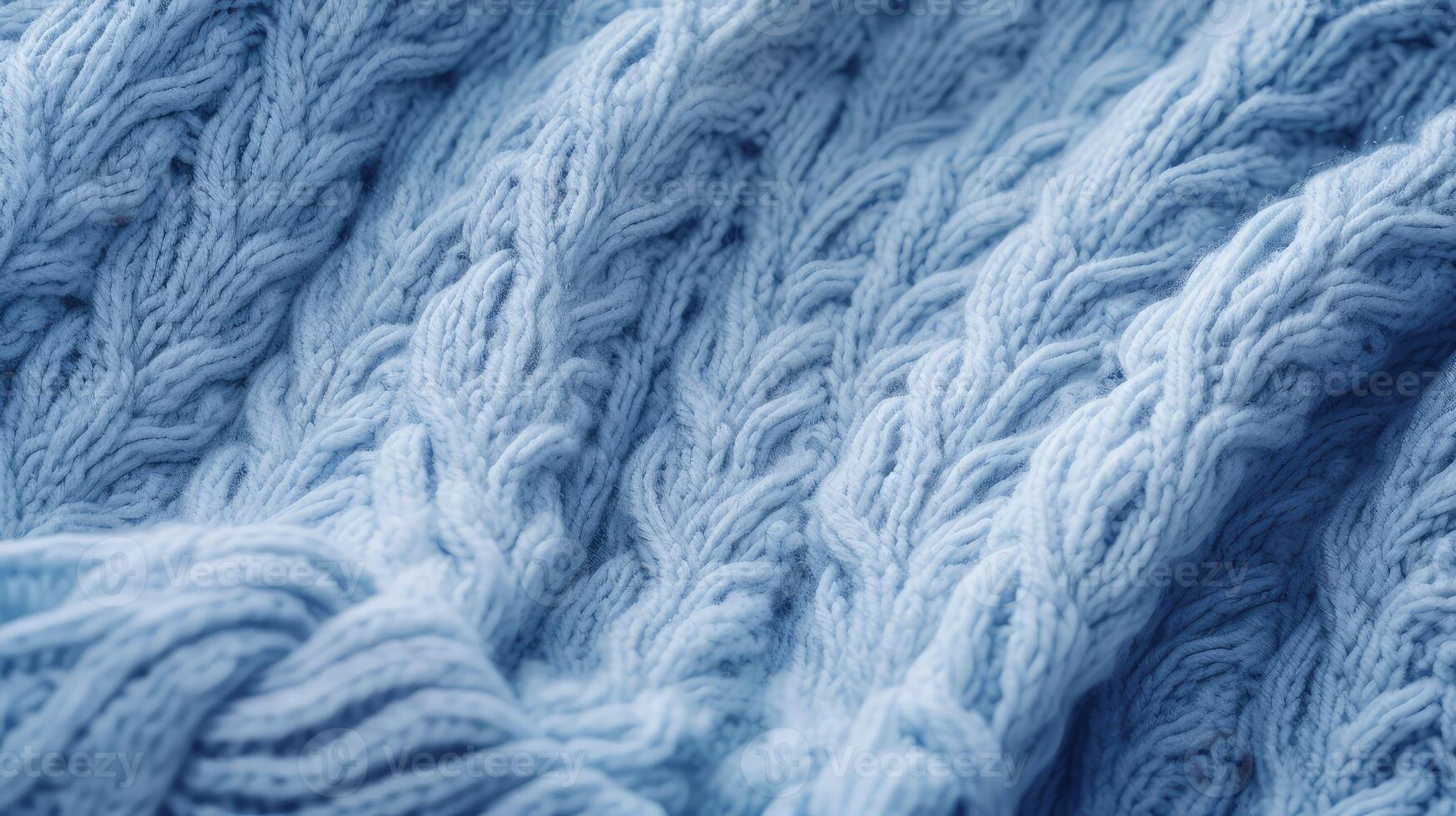 knitted soft blue texture photo