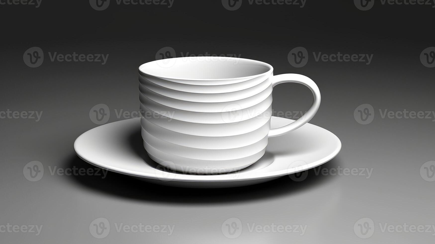 minimalist 3d coffee cup photo
