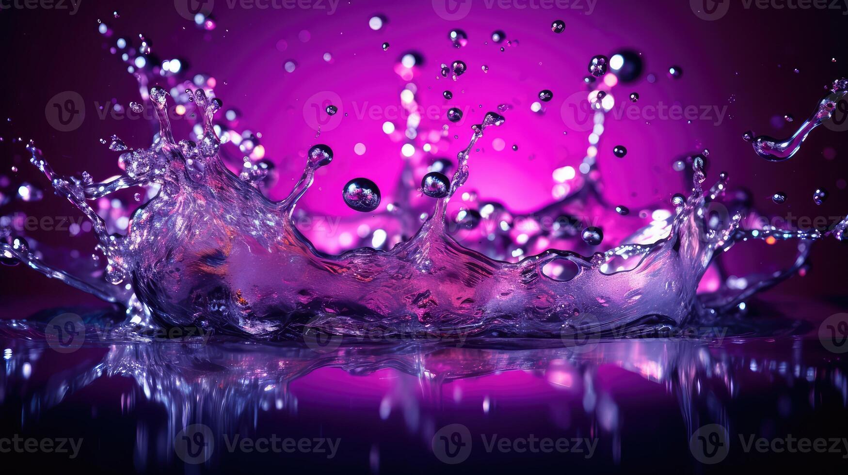 vibrant purple particles photo