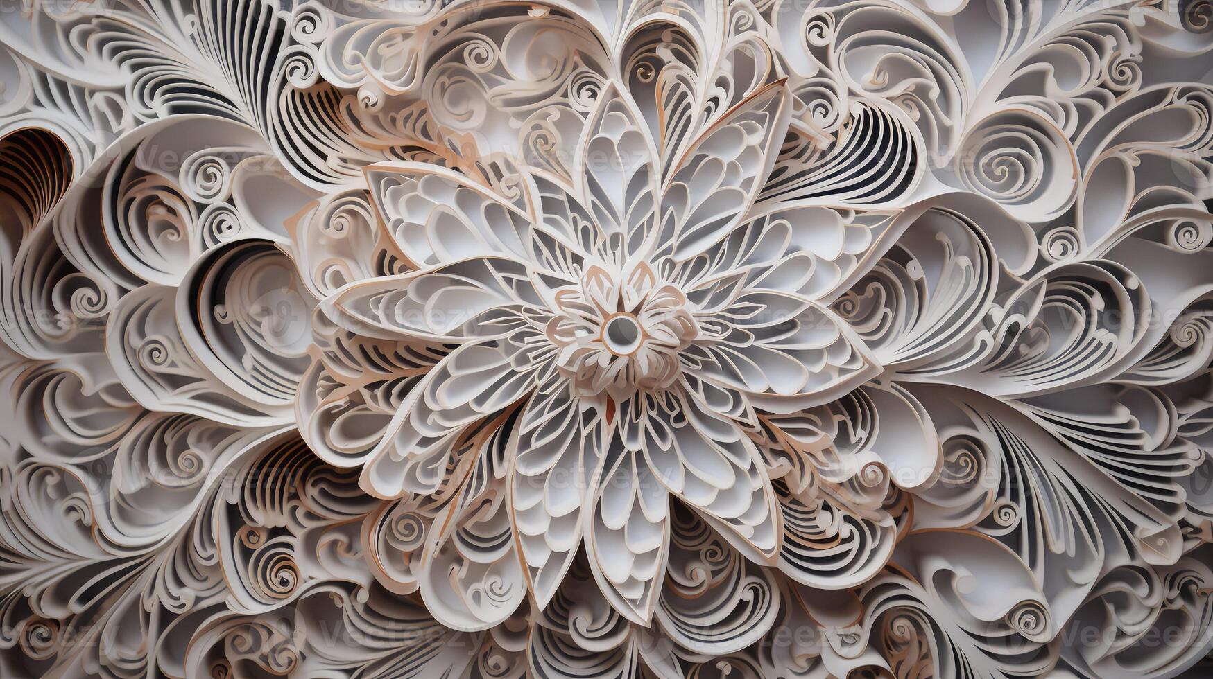 intricate paper cutout texture photo