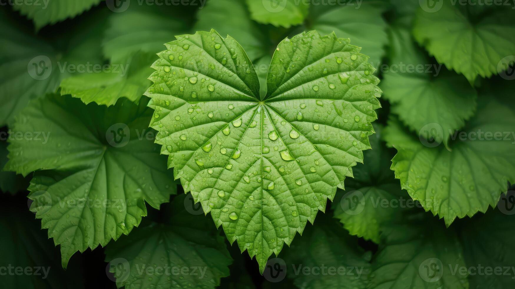 ovate leaf shapes photo