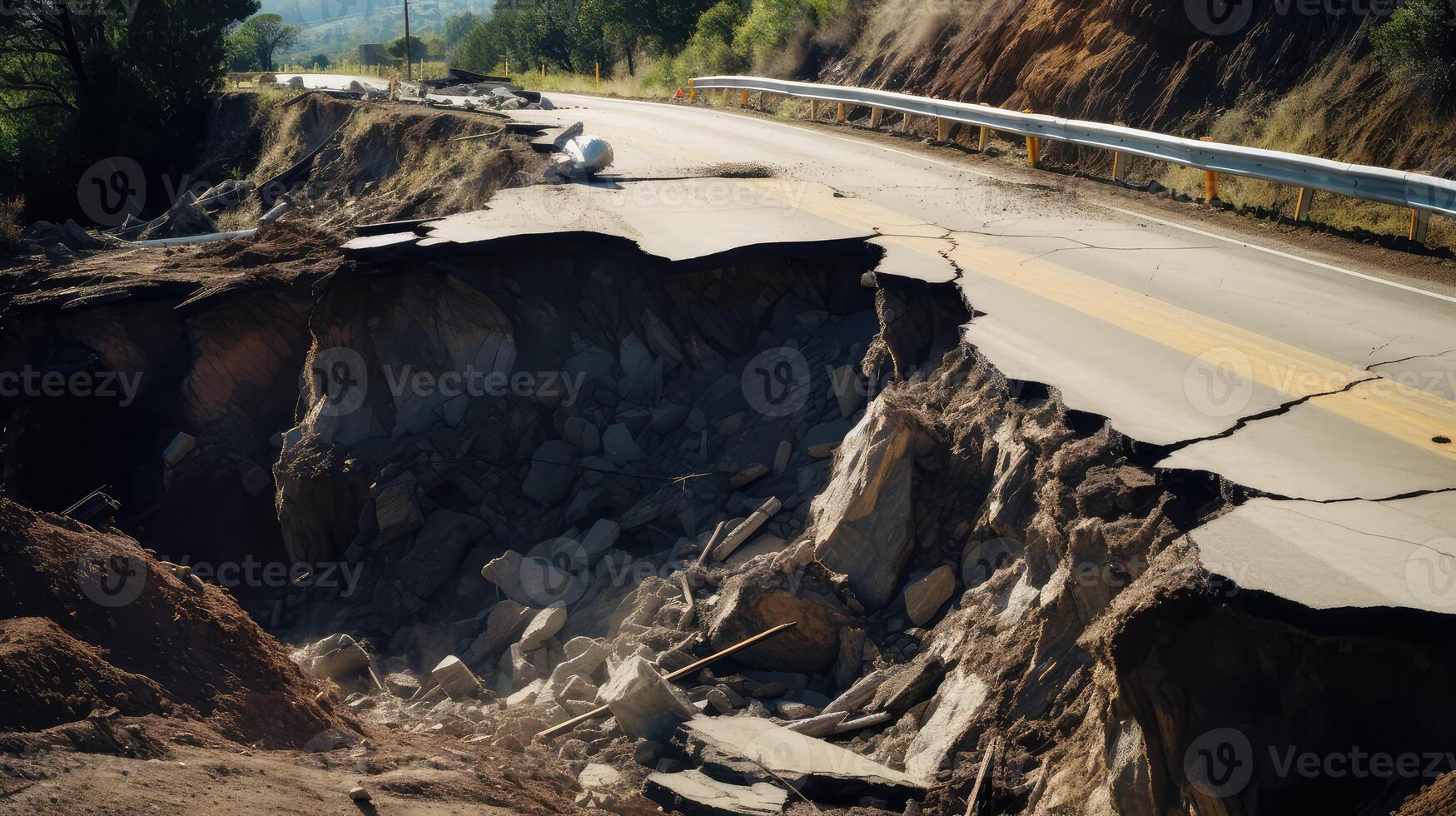 damage road broken photo
