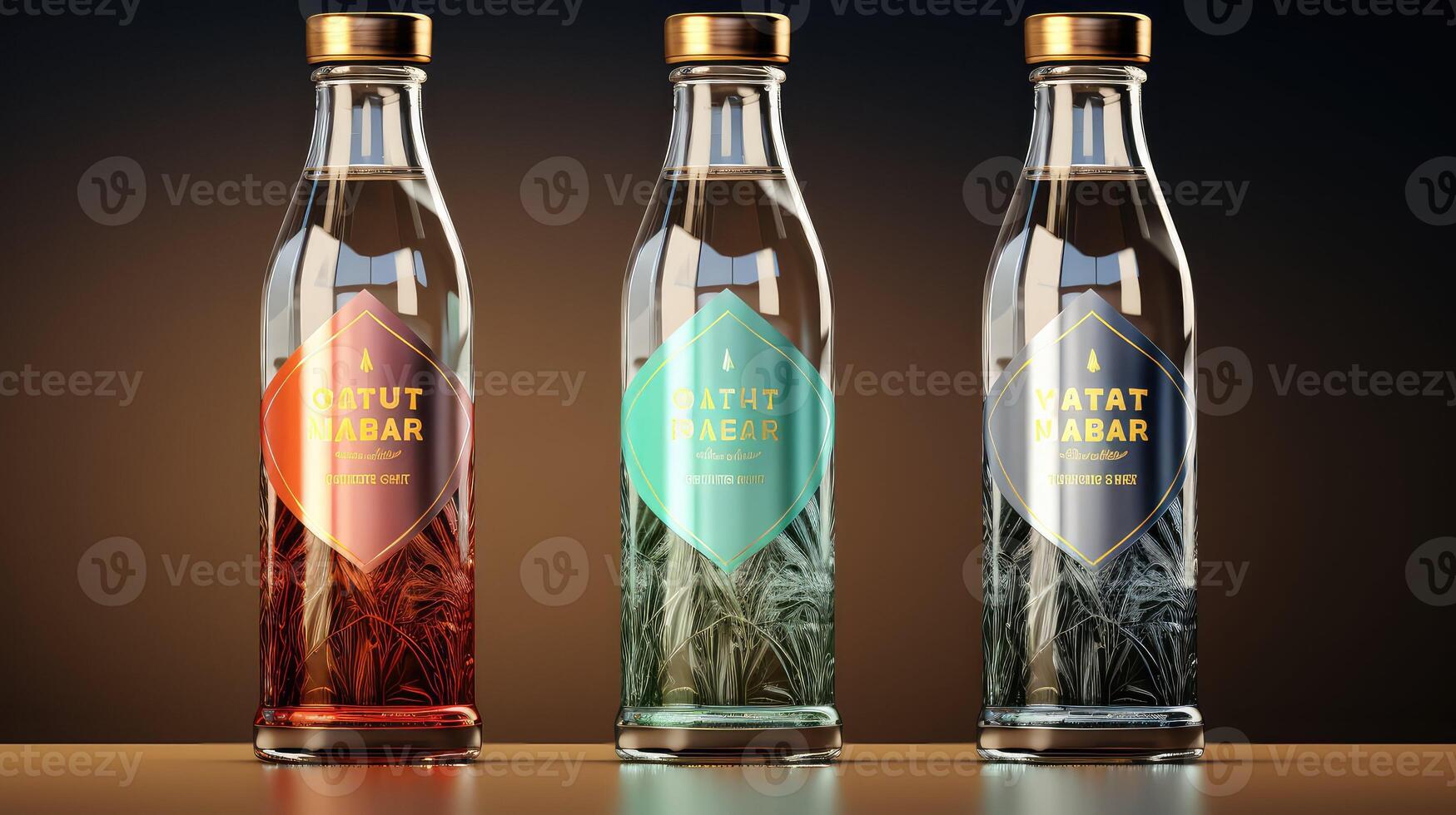 label water bottle mock photo