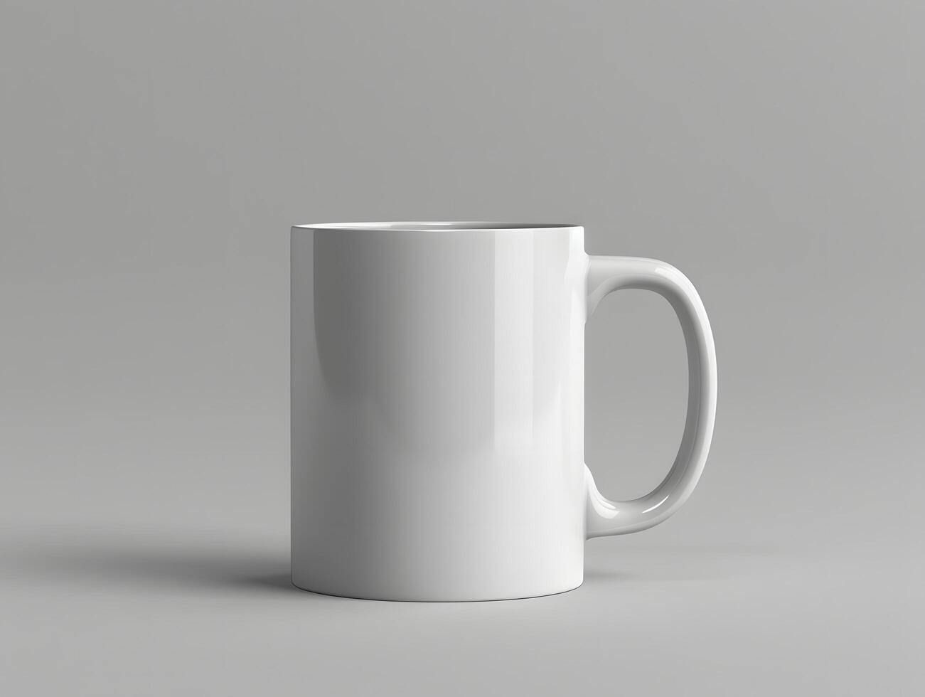 Minimalist mug mockup for branding design photo