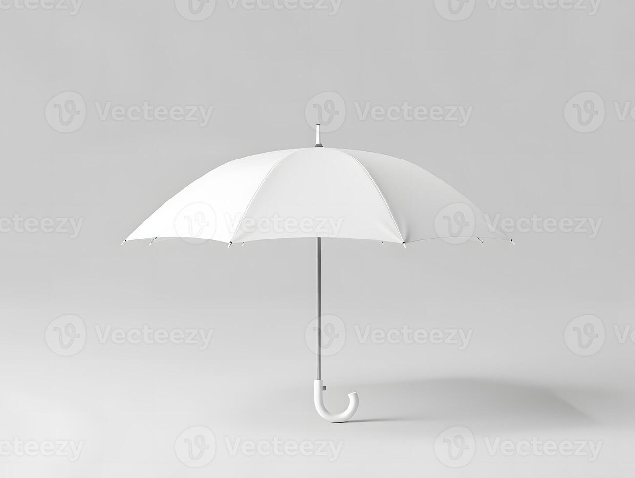 An umbrella is shown on a white background photo