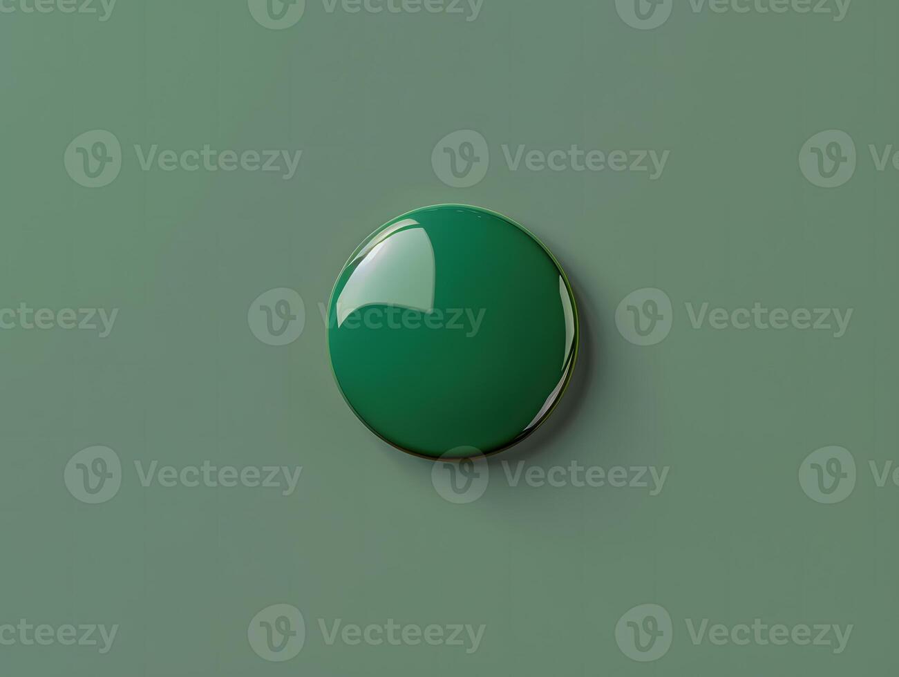 A green button on a green background photo