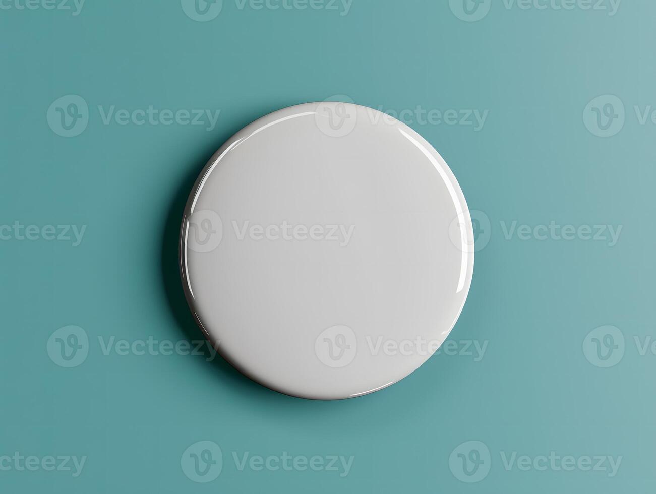 A white toilet seat on a blue background photo