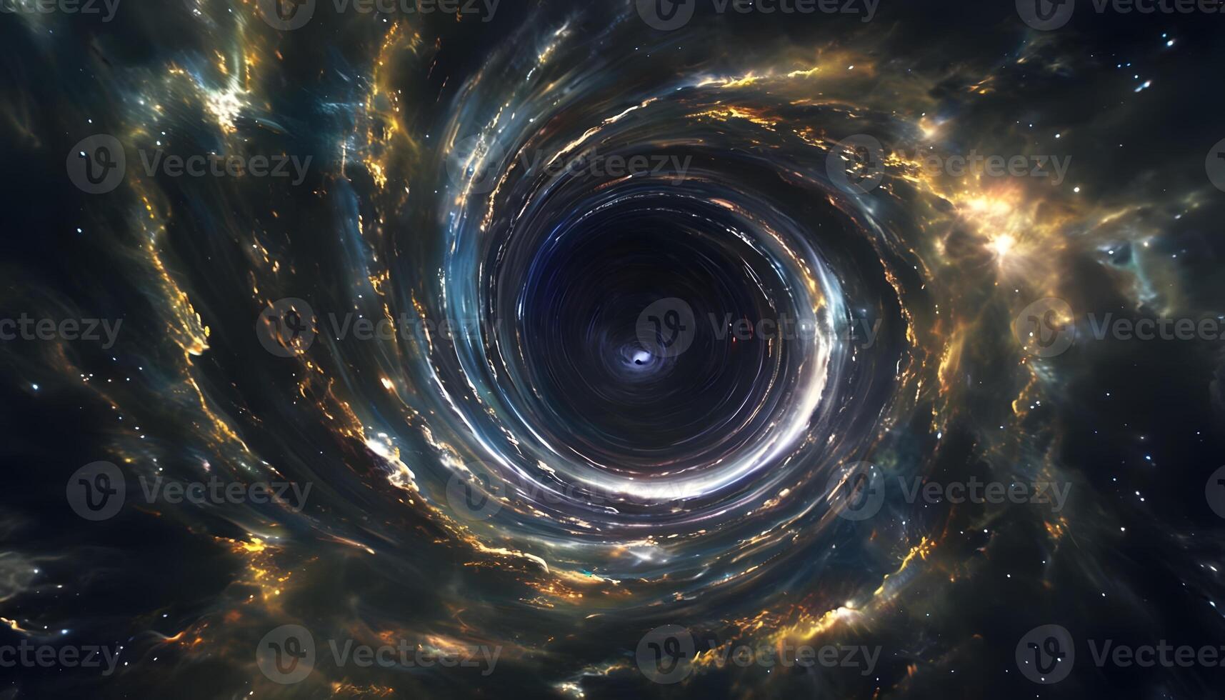 A black hole is seen in this image photo