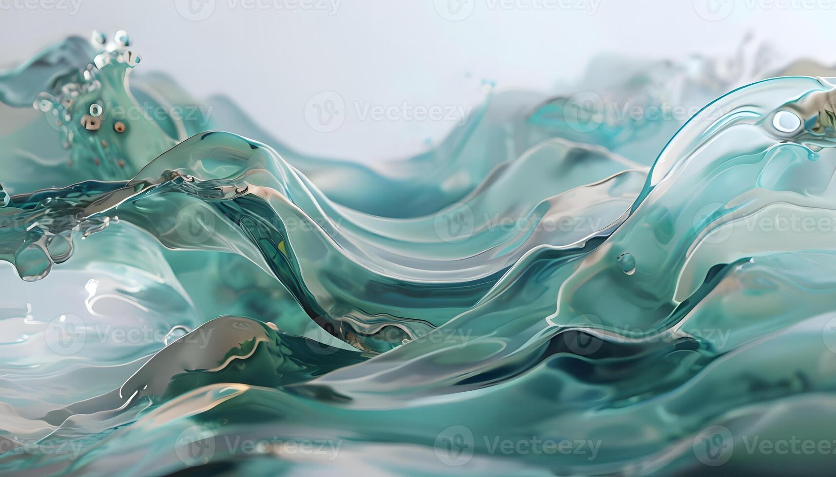A close up of a wave with some water photo