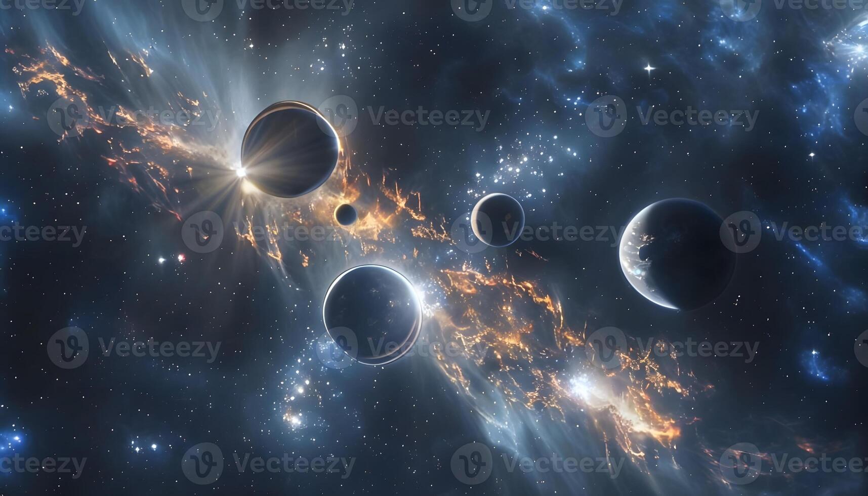 An image of planets in space photo