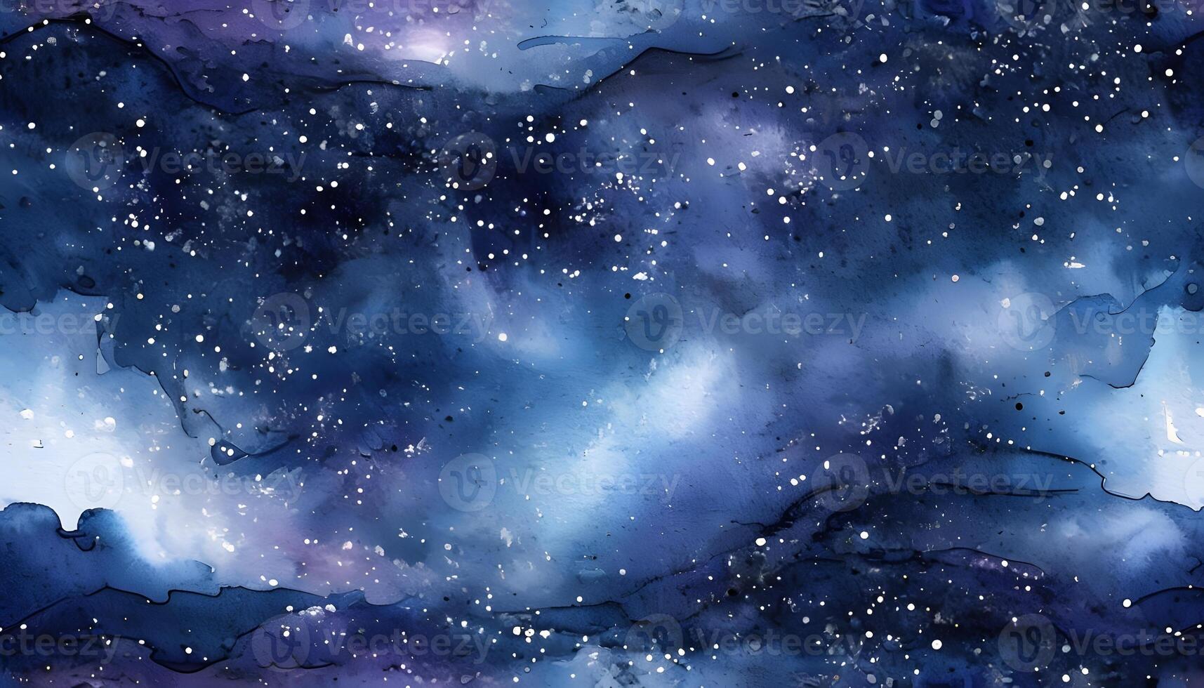 A watercolor painting of stars and galaxies photo