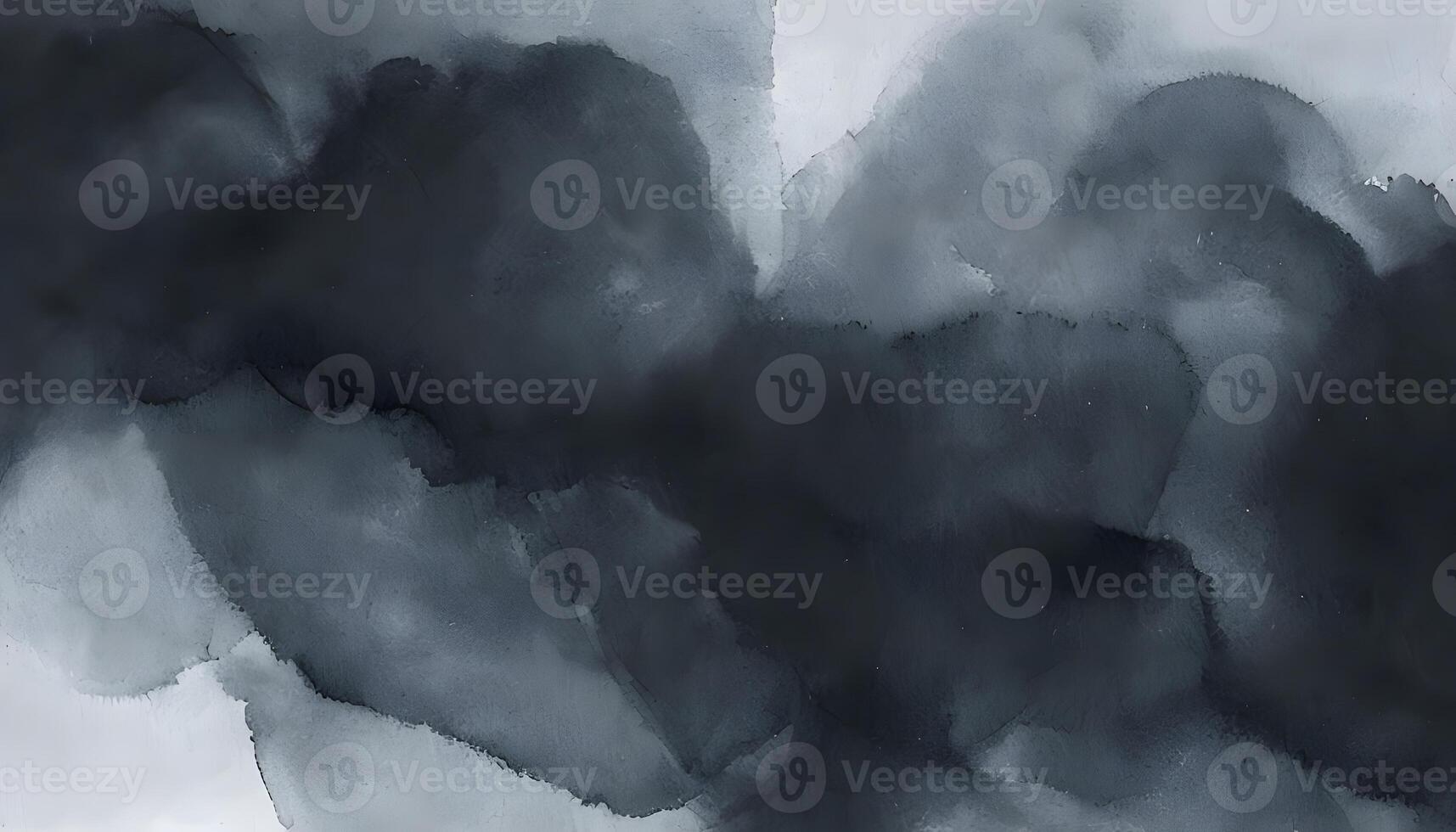 A painting of black and white clouds photo