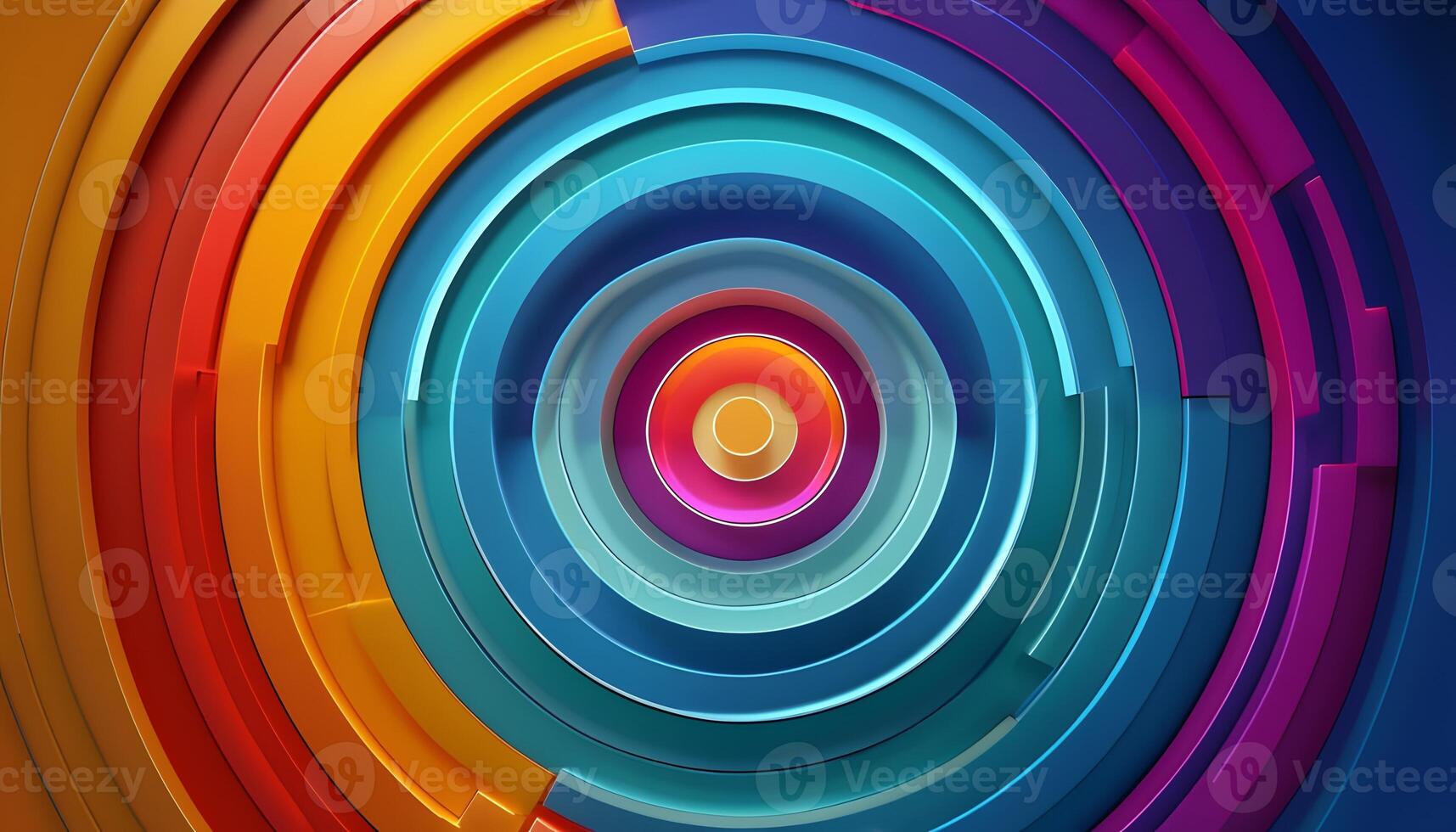 Colorful abstract background with a circular design photo
