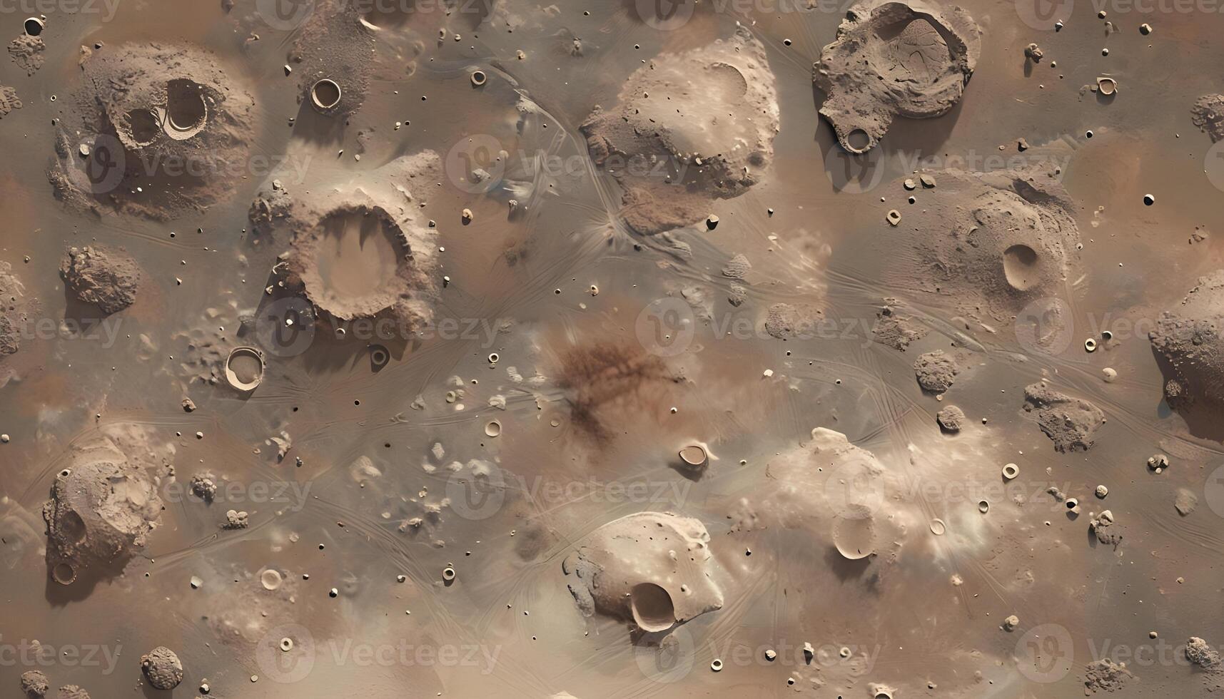An artist's impression of the martian surface photo