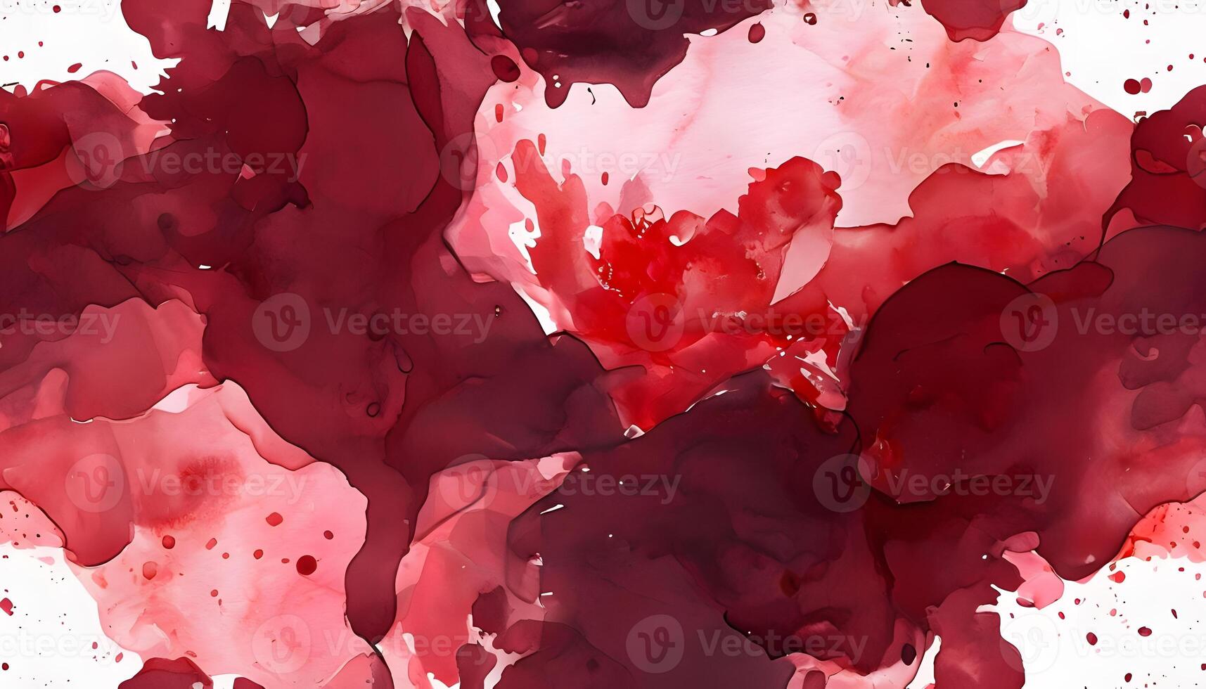 A painting of red and black paint splatters photo