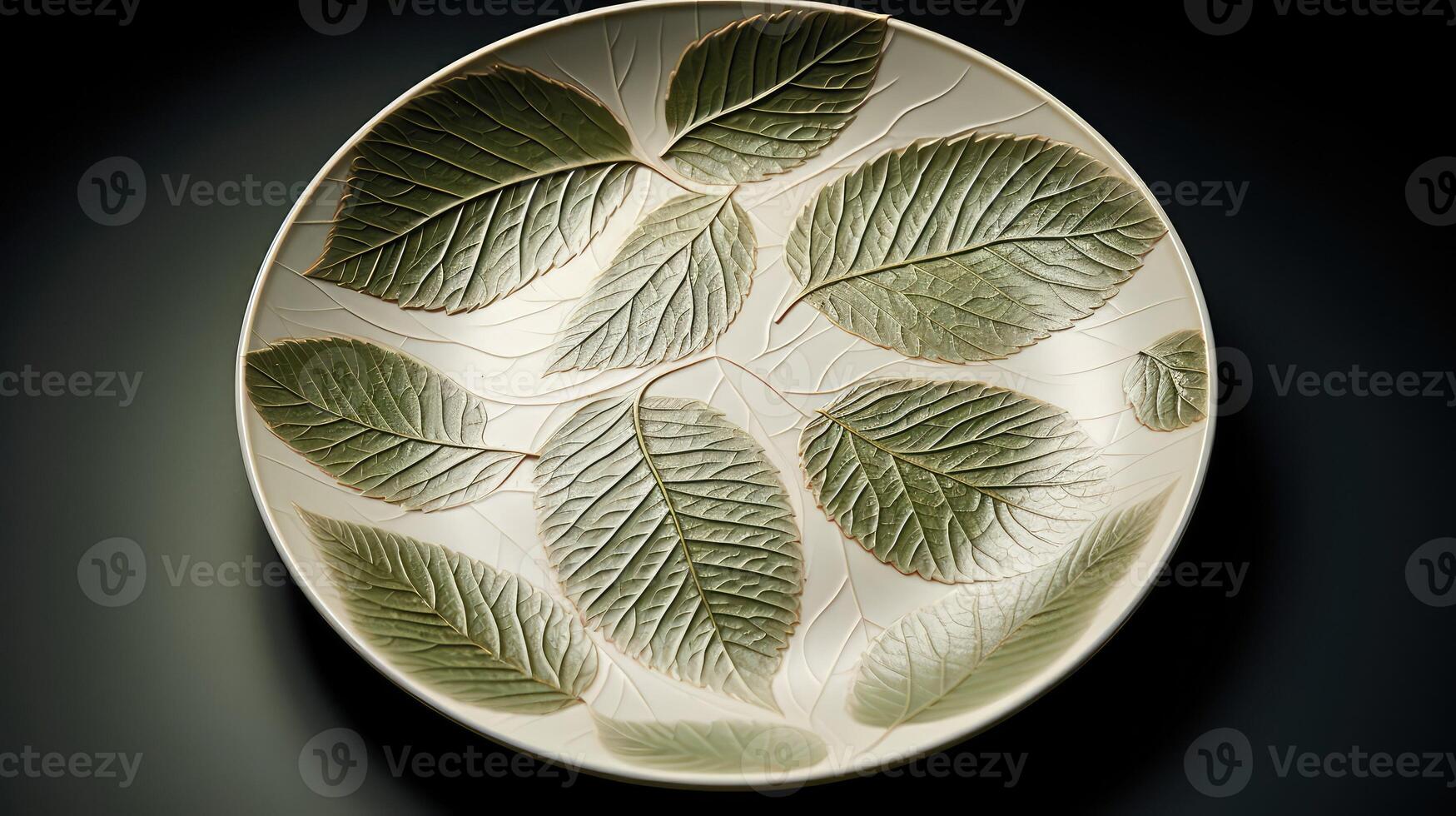 green simple leaf pattern photo