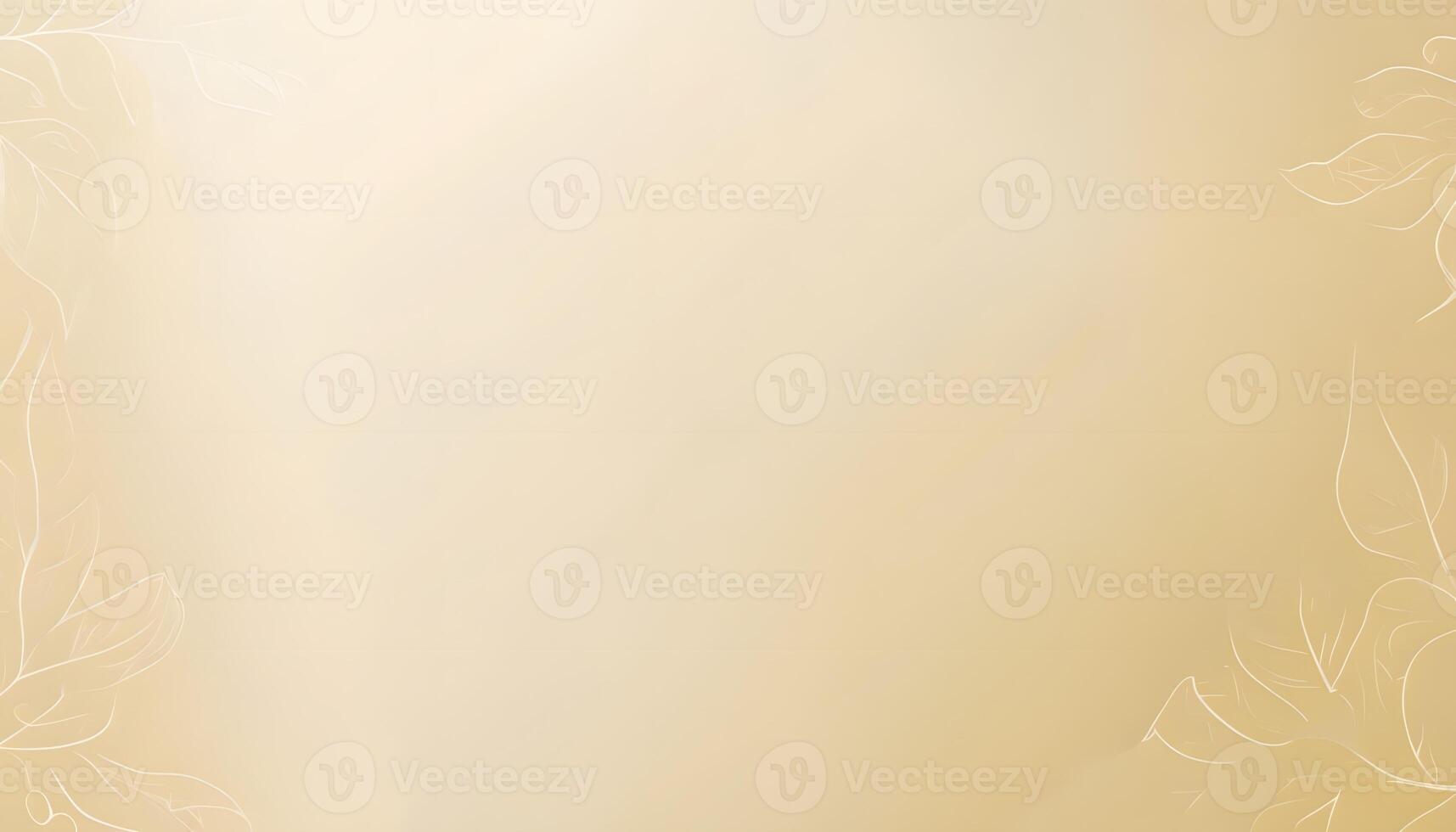Golden background with floral design photo