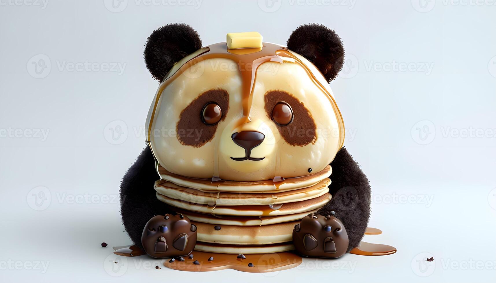 Panda bear pancakes by joshua klein photo
