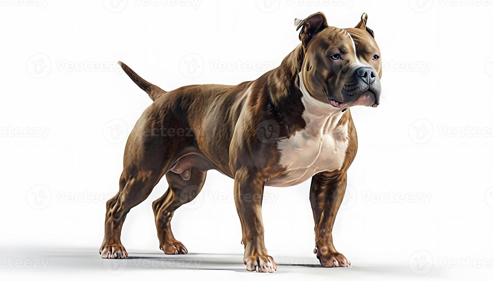 A brown and white dog photo