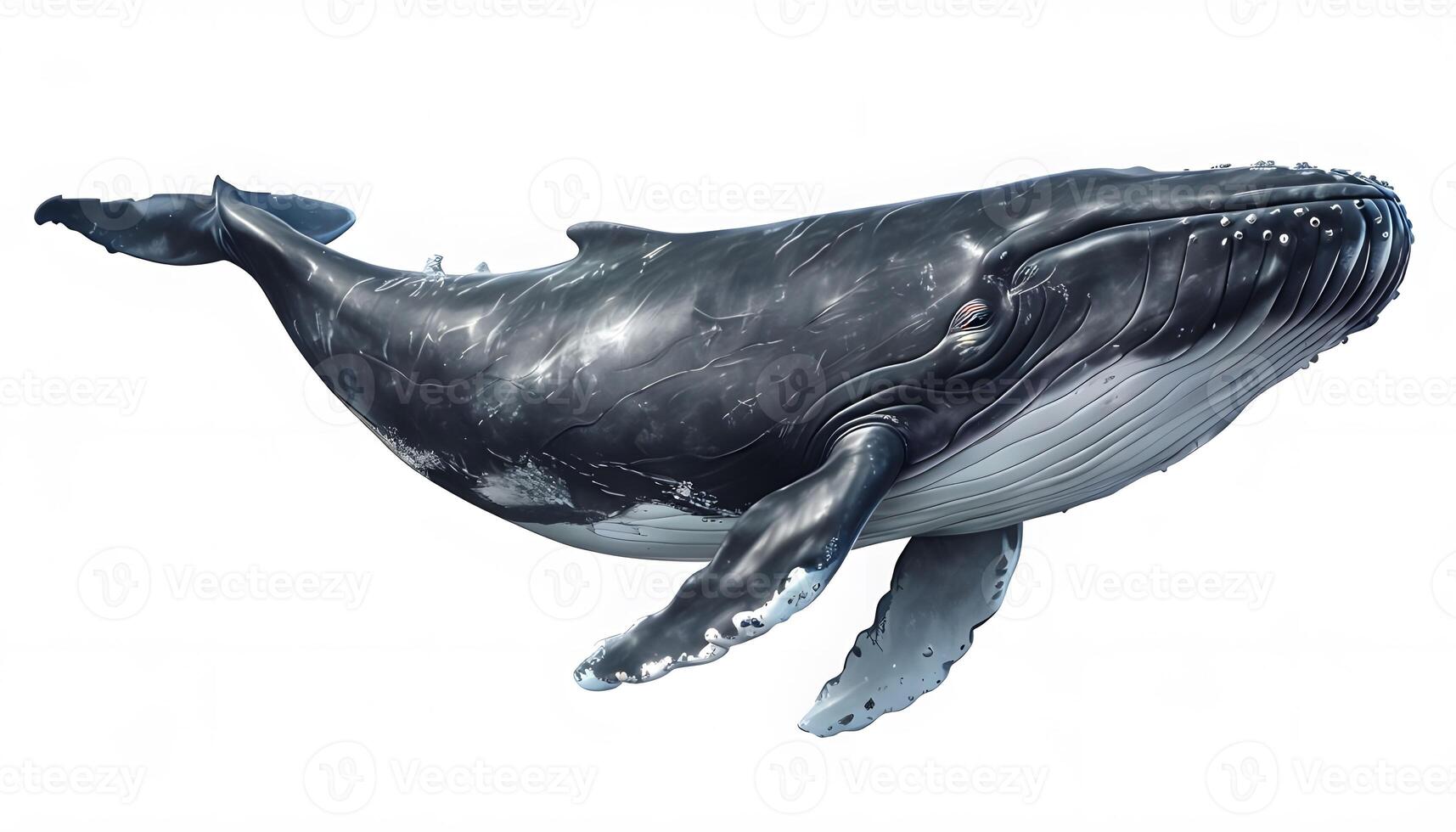 A large whale is shown in the air photo