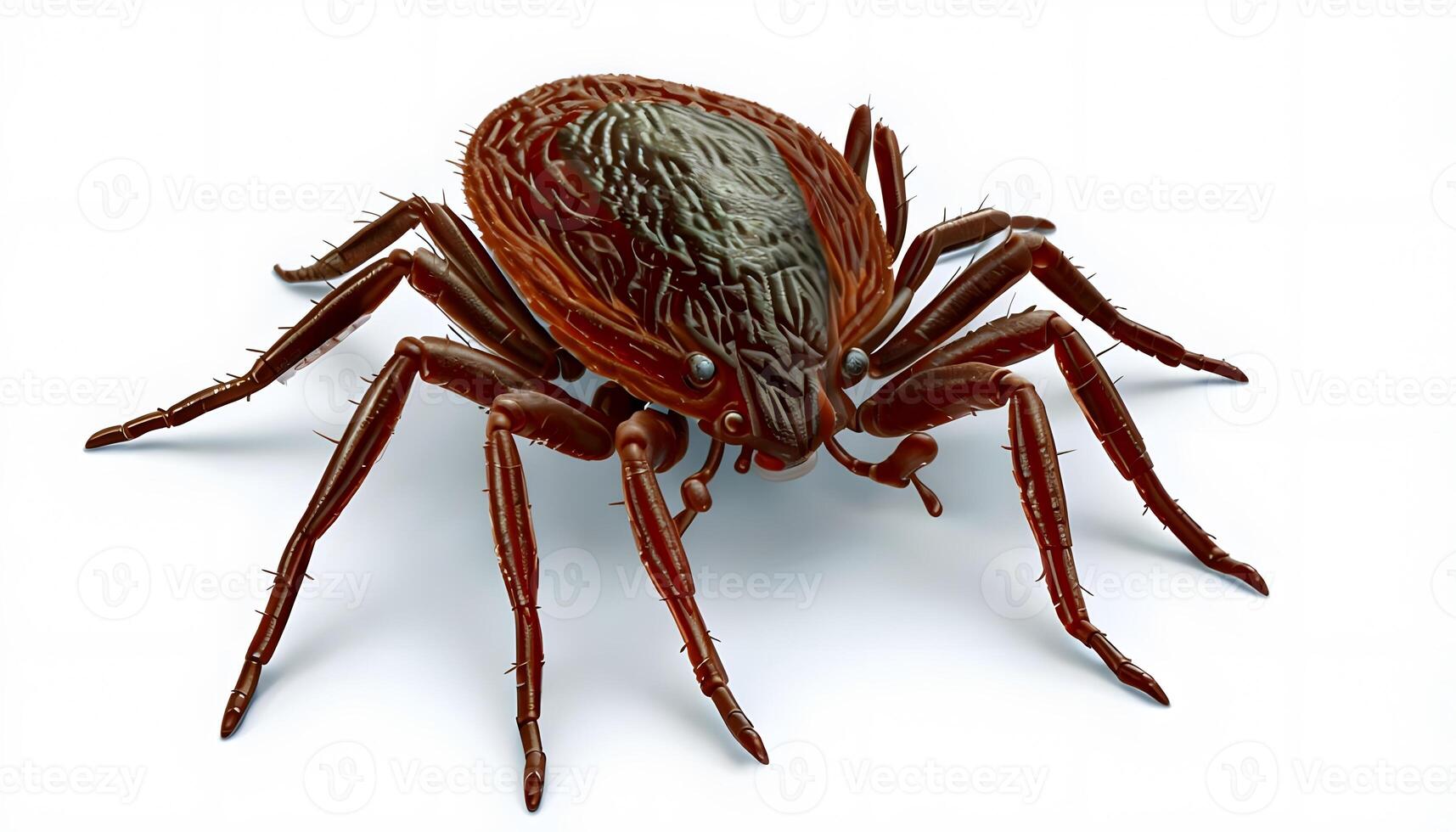 A tick on a white background photo
