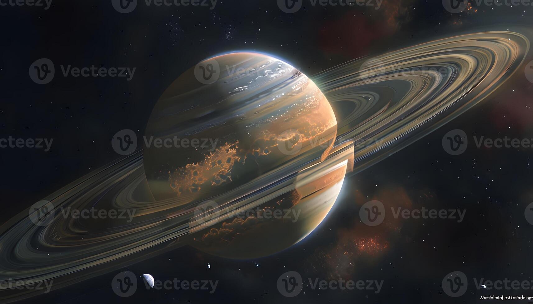 Saturn, the largest planet in the solar system, is seen in this image photo
