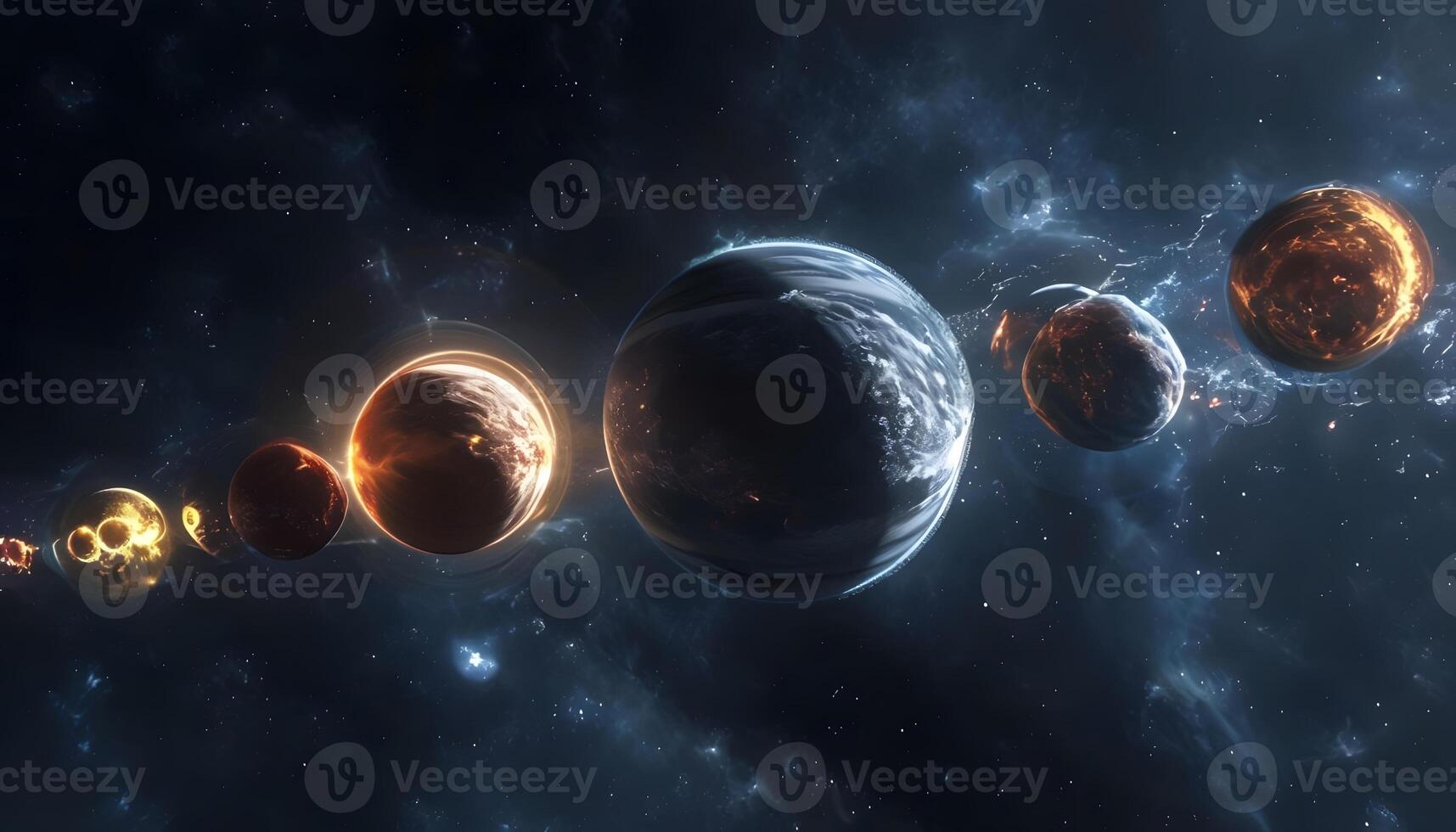 The planets in the solar system are shown in this image photo
